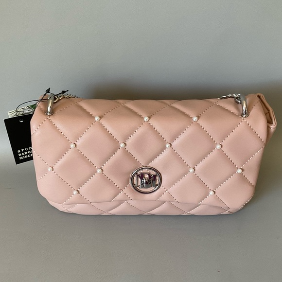 Badgley Mischa NWT Handbag with Braided Crossbody Strap - Picture 2 of 8